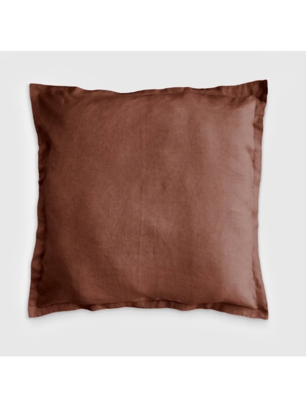 NWT QUINCE European Linen Euro Sham Bordeaux 1833